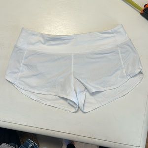 White low rise Lululemon shorts